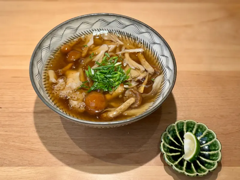 季節限定 極 きのこのあんかけうどん